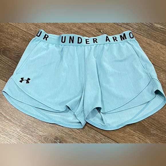 Women’s Under Armour running shorts size small running shorts blue shorts - Picture 2 of 9